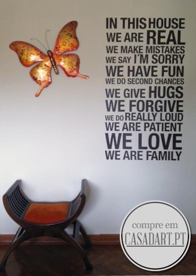 In This House wall sticker decal art