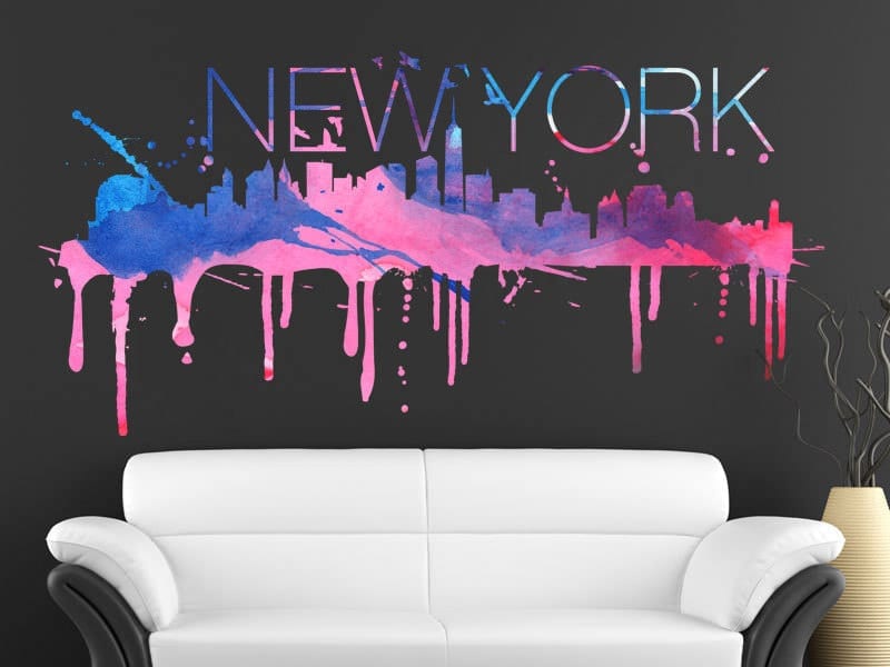 New York Skyline Watercolor