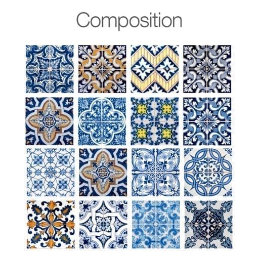 Azulejos para Casa de Banho ou Azulejos para Cozinha - Composição