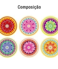 Mandalas azulejos autocolantes Composição