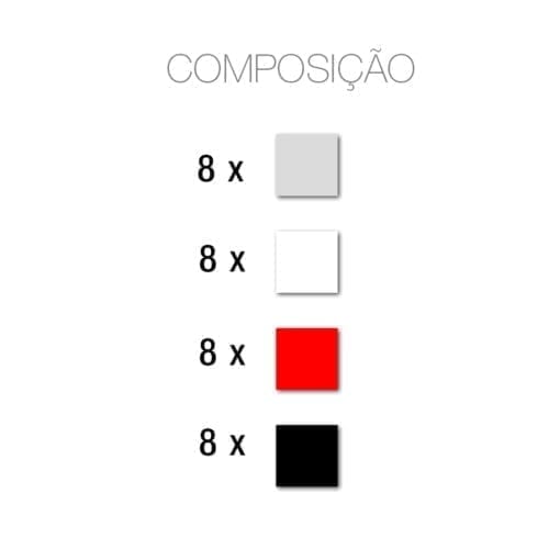 Padrão Preto e Vermelho azulejos autocolantes Quantidades