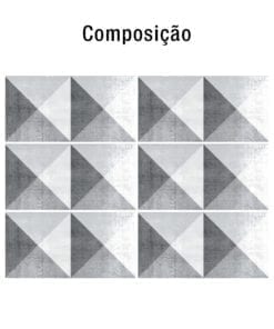Geometric Stone decoração de azulejos Composição