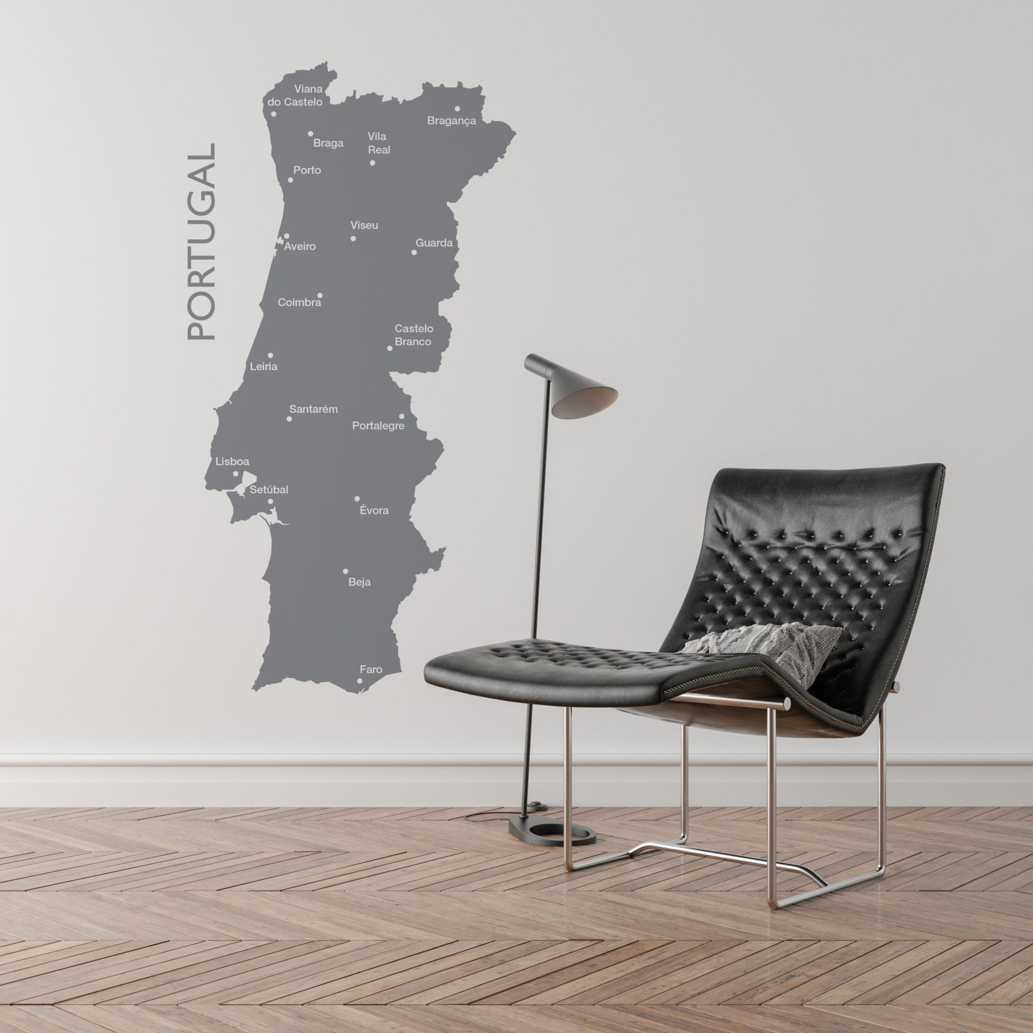 Mapa Portugal de parede