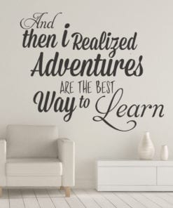 Adventures are the Best Way to Learn