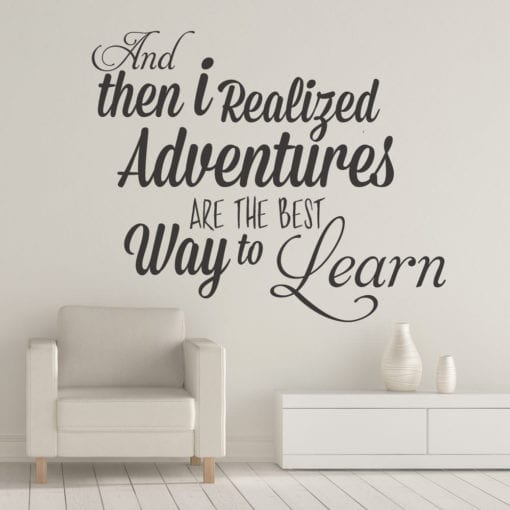 Adventures are the Best Way to Learn