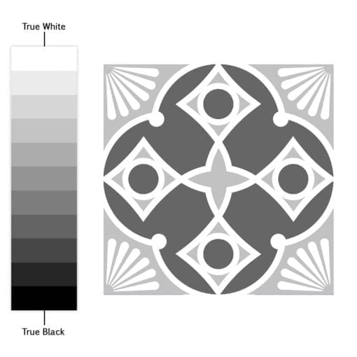 Azulejos Escala de Cinzas para Chão - Espectro de Cores