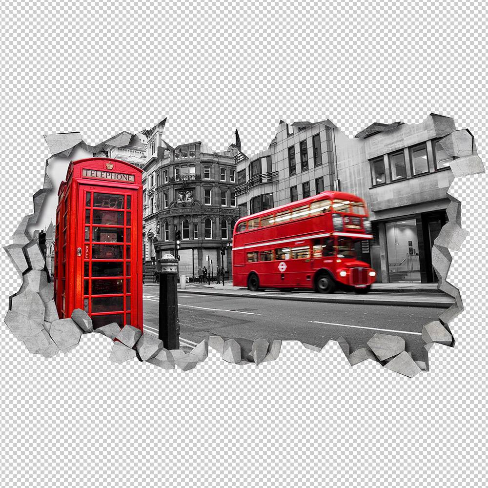 Londres 3D Wallpaper Detalhes