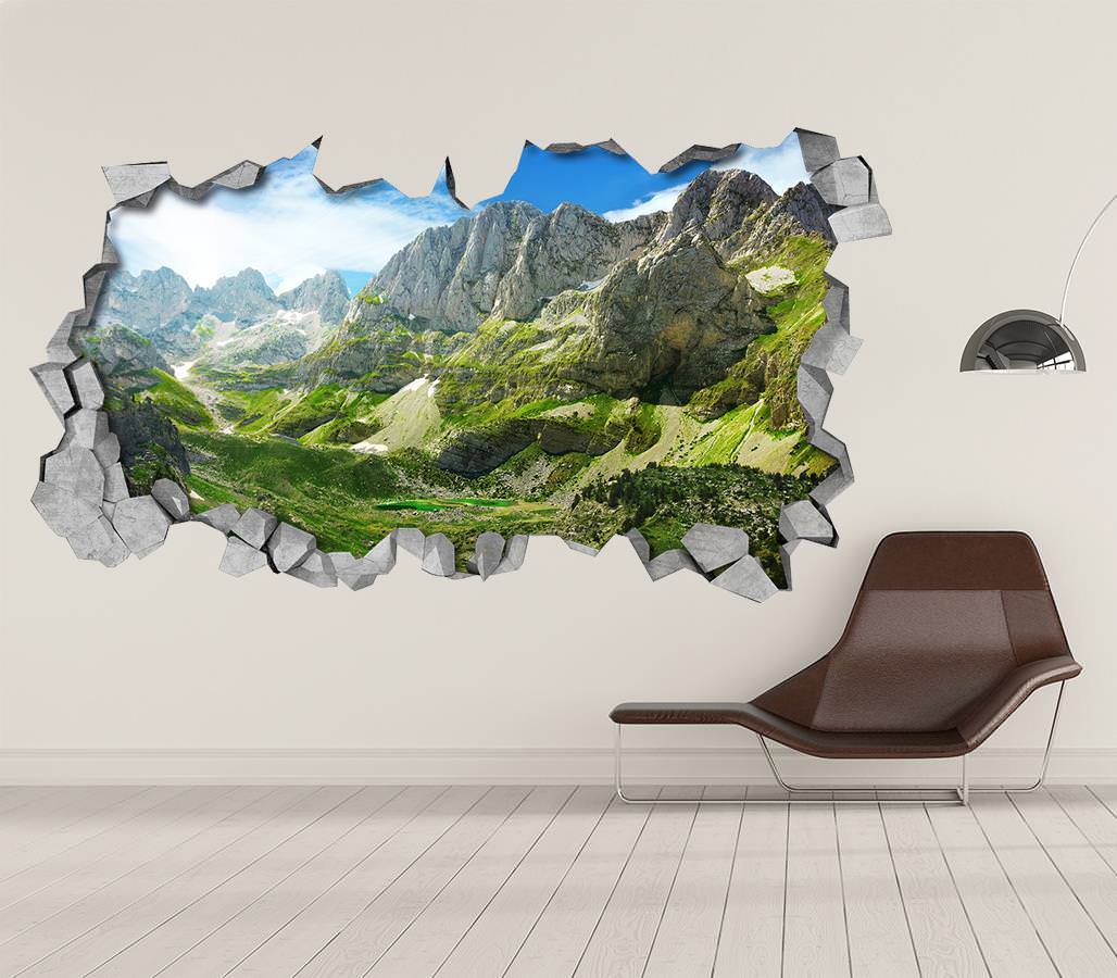 Montanhas Verdes 3D Wallpaper