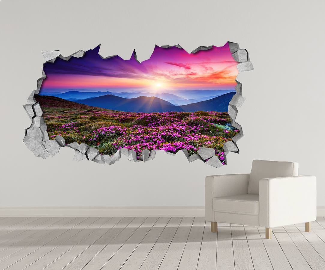 Paisagem Púrpura 3D Wallpaper