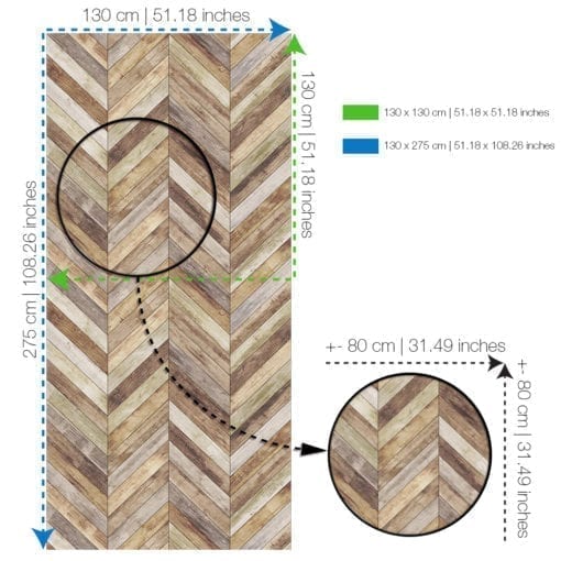 Chevron de Madeira Papel de Parede Rolo SPECS-XL