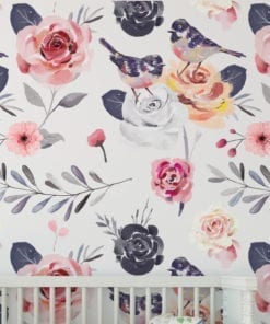 Papel de Parede Floral Vintage