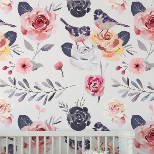 Papel de Parede Floral Vintage