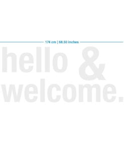 Hello & Welcome 3D Decoração Empresas - Dimensões