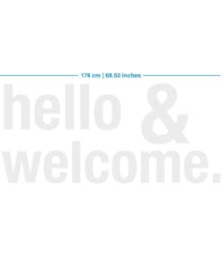 Hello & Welcome 3D Decoração Empresas - Dimensões