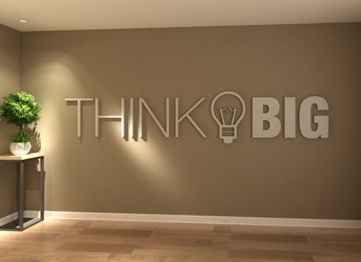 Think Big 3D Decoração de Escritório