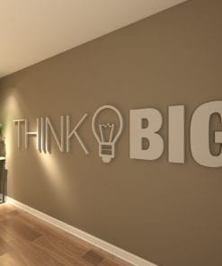 Think Big 3D Decoração de Escritório