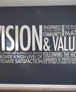 Vision & Values Decoração Escritório 3D