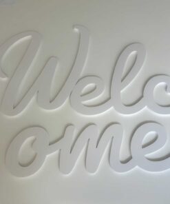Welcome Decoração 3D (pequeno defeito)