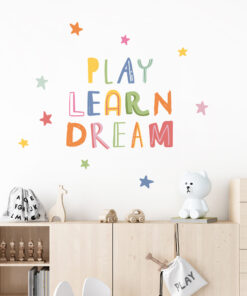 Play Learn Dream Vinil Autocolante