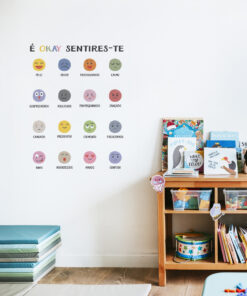 Vinil Decorativo Infantil Emoções