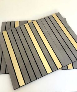 Painéis Decorativos 3D Efeito Cimento e Espelho Dourado 1 Pack de 18 Painéis (liquidação)
