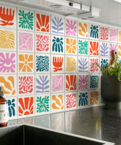 Azulejo Autocolante Estilo Matisse (Pack de 24)