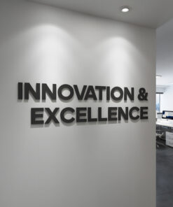 Innovation & Excellence - Decoração Parede 3D