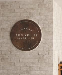 Logotipo Imobiliária efeito Corten Personalizável