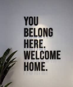 Decoração de Parede 3D “You Belong Here”