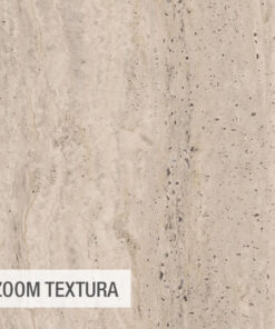 Beige marble texture with vertical veins and dark specks; bottom-left shows overlay text 'ZOOM TEXTURA'.
