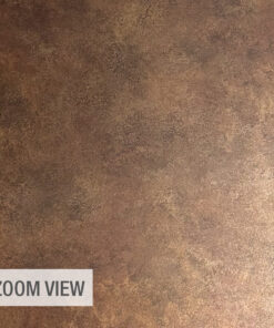 Close-up of a brown, rusted metal surface with a mottled texture.